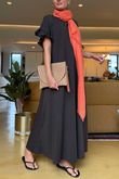 Made in Italy Summer Oscar Pure Cotton T Shirt Dress Coffee Bean /16 =